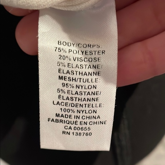 RW&CO. Black and Cream Fitted Tank Top - Picture 5 of 6